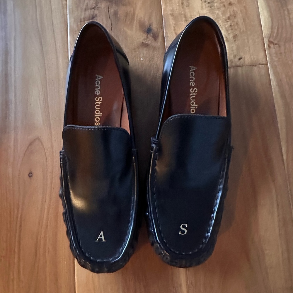 Acne studios black loafers